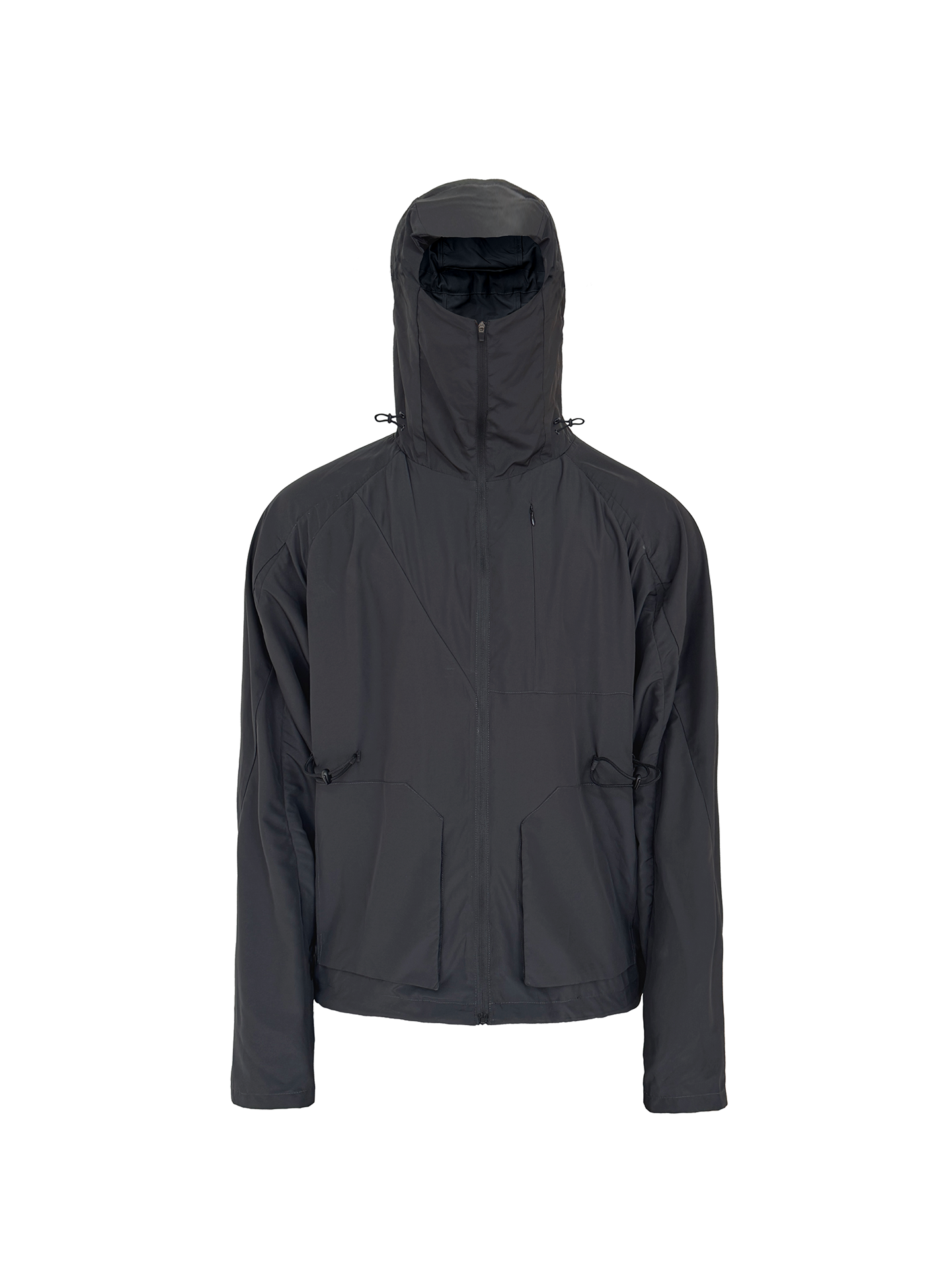 JCAESAR Hooded Sun‑Protection Jacket with Square Patch Pockets 