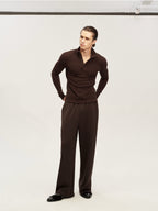 JCAESAR Slim-Fit Ribbed Turtleneck Base Layer with Buttons