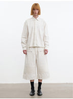 JCAESAR Coated Structured Long Sleeve Shirt