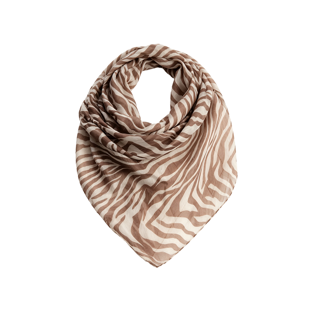JCAESAR WOMEN Zebra-print silk scarf
