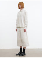 JCAESAR Coated Structured Long Sleeve Shirt