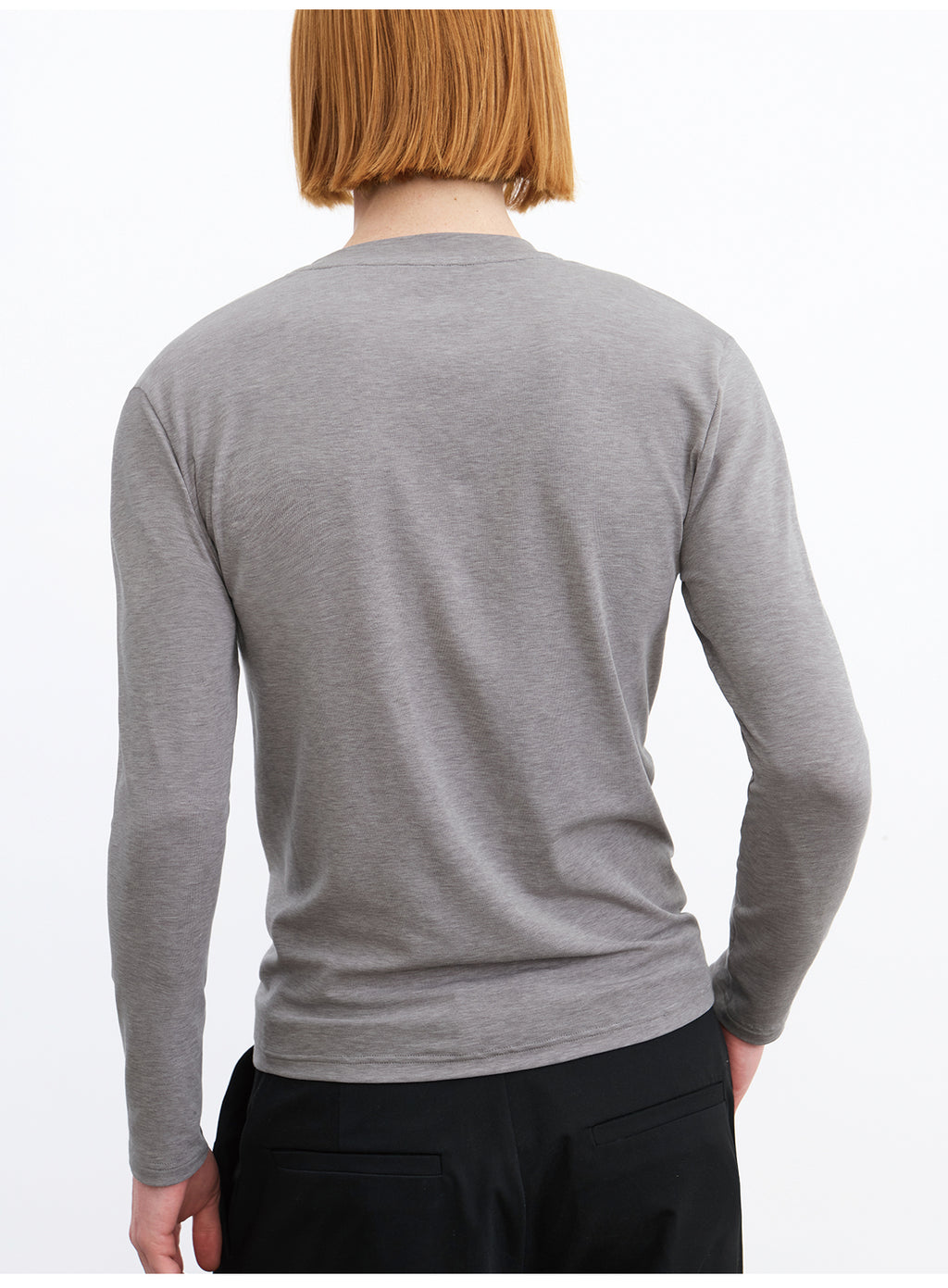 JCAESAR  Five-Snap Henley Long Sleeve