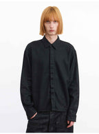 JCAESAR Coated Structured Long Sleeve Shirt