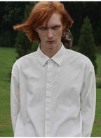 JCAESAR Coated Structured Long Sleeve Shirt