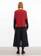 JCAESAR Flow Faux Two-Piece Graphic Long Sleeve