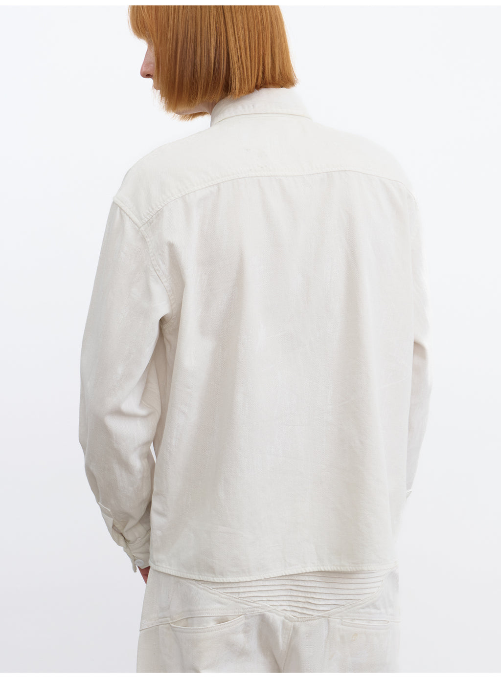 JCAESAR Coated Structured Long Sleeve Shirt