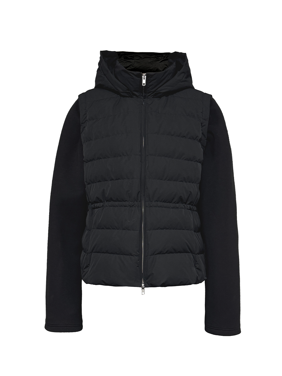 JCAESAR Detachable Space Cotton Sleeve Ribs Down Jacket