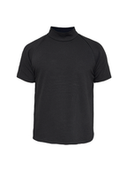 JCAESAR Horizontal Stripe Raglan Zipper Short Sleeve - jcaesarclo