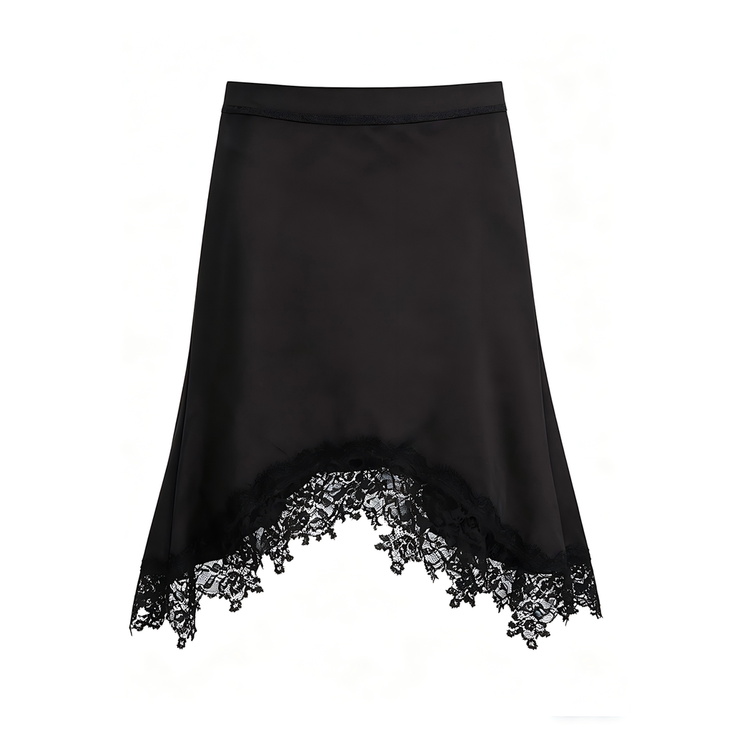 JCAESAR WOMEN Lace Satin Mermaid Skirt - jcaesarclo