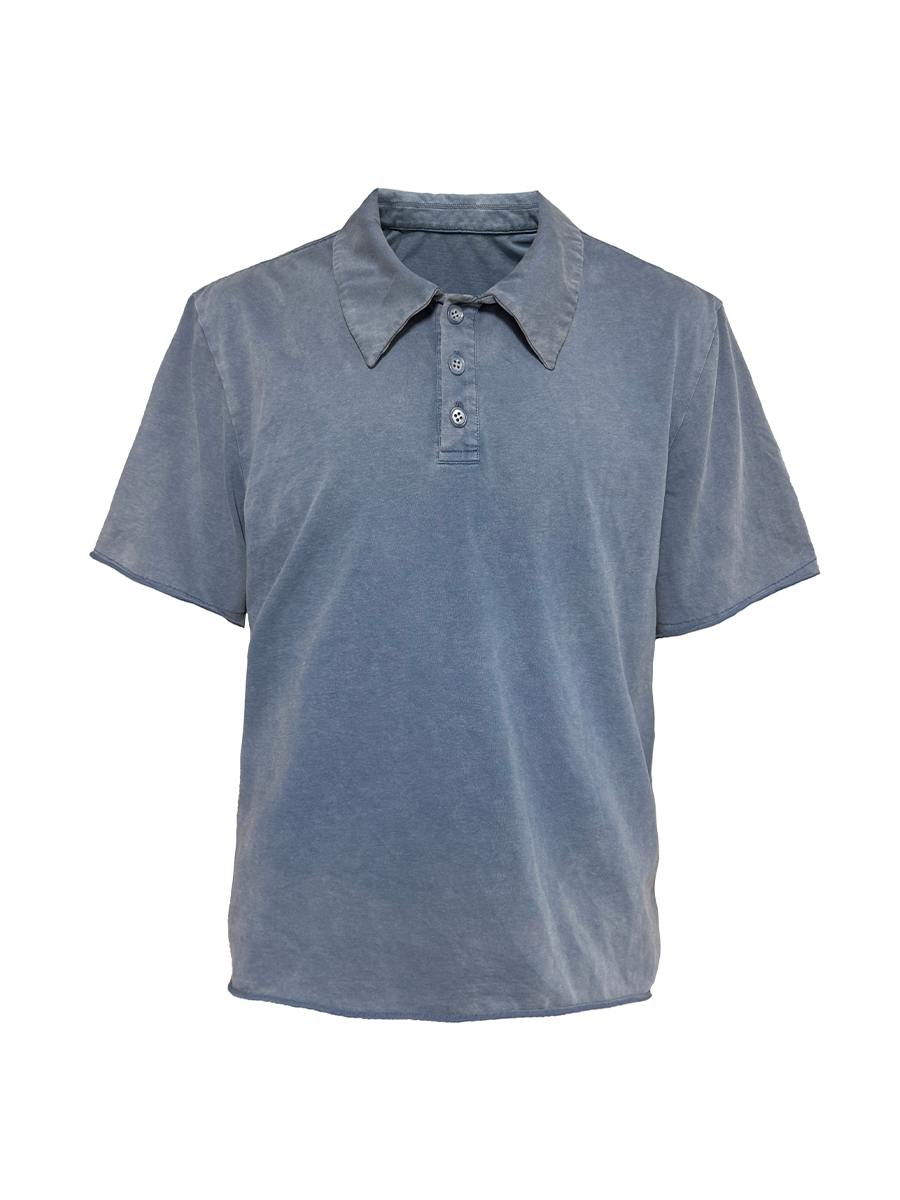 JCAESAR  Washed Polo Shirt