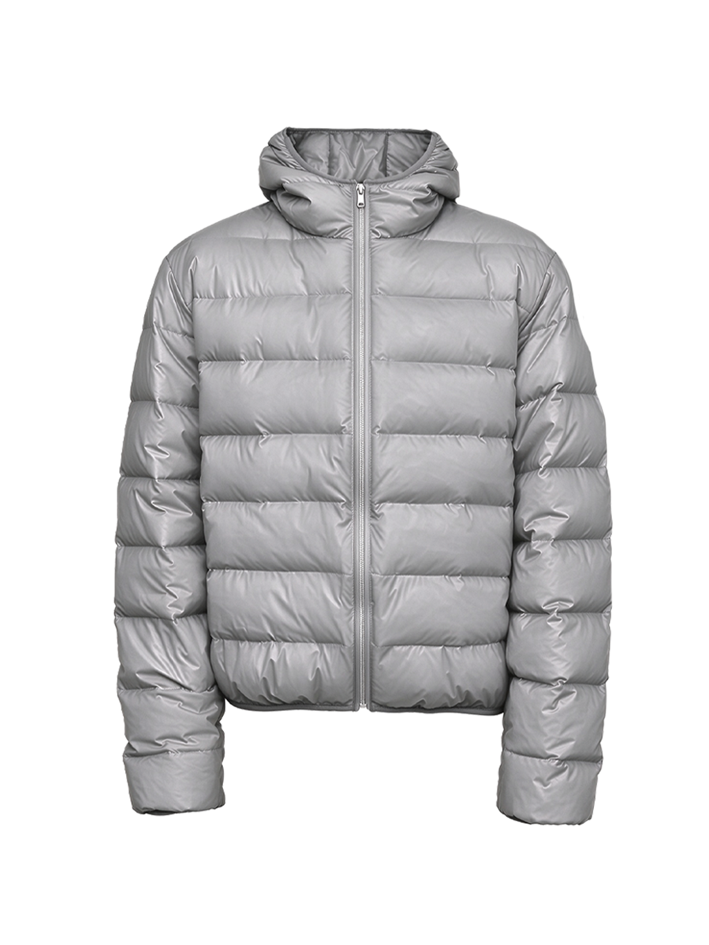 JCAESAR BASIC Essential Vertical Baffle Quilted Puffer Jacket