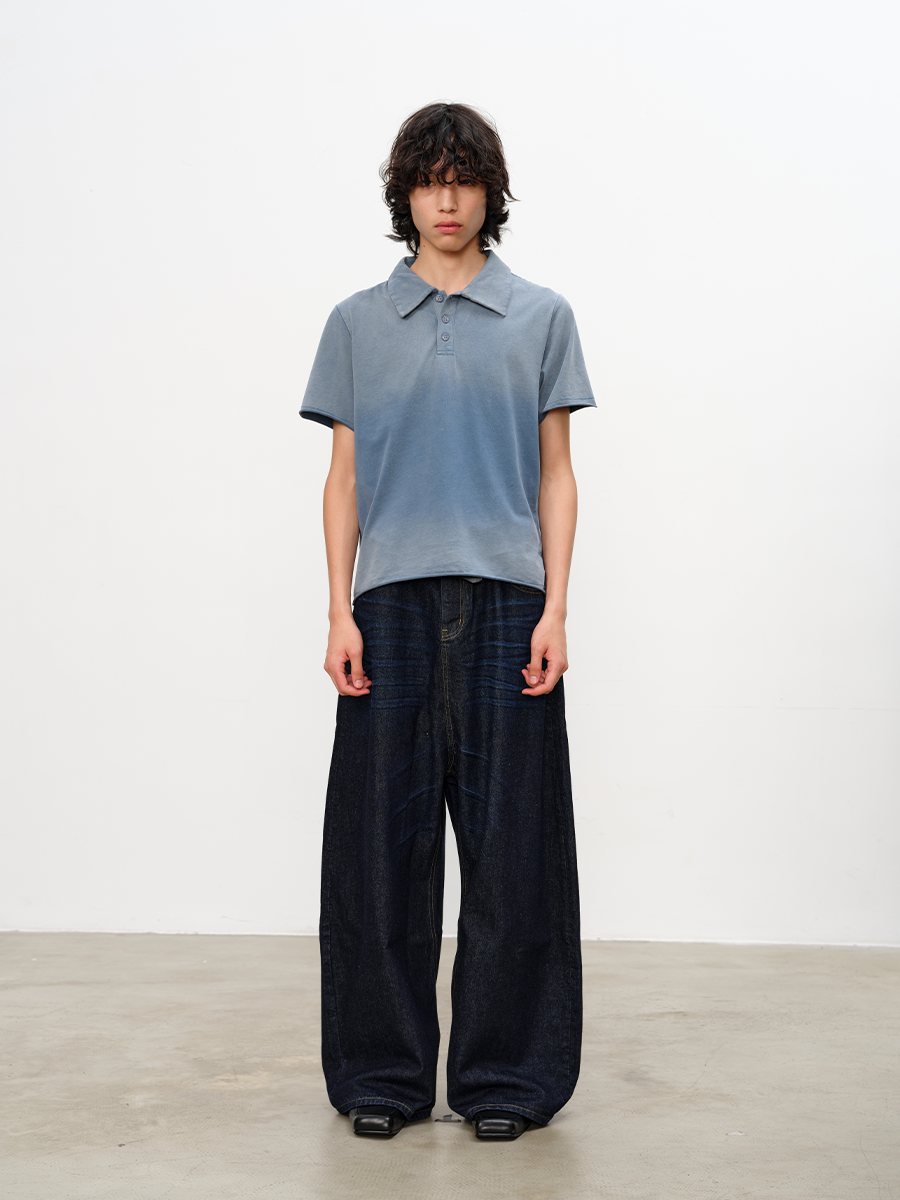 JCAESAR Low-Grade Blue Raw Denim