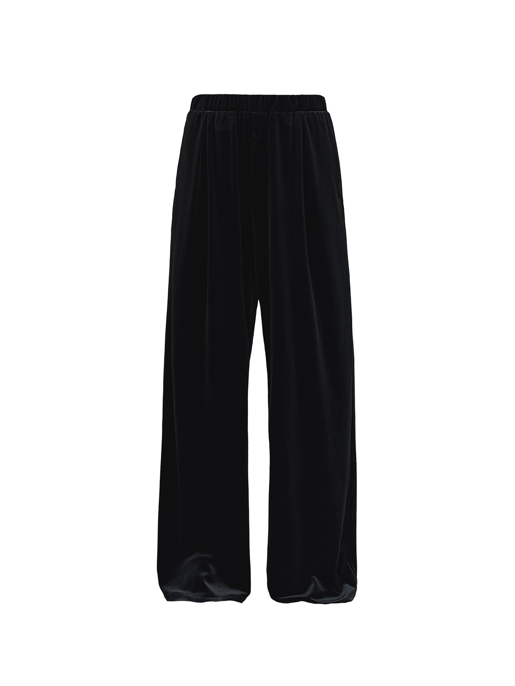 JCAEASAR Velvet ruched jogger pants
