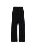 JCAEASAR Velvet ruched jogger pants