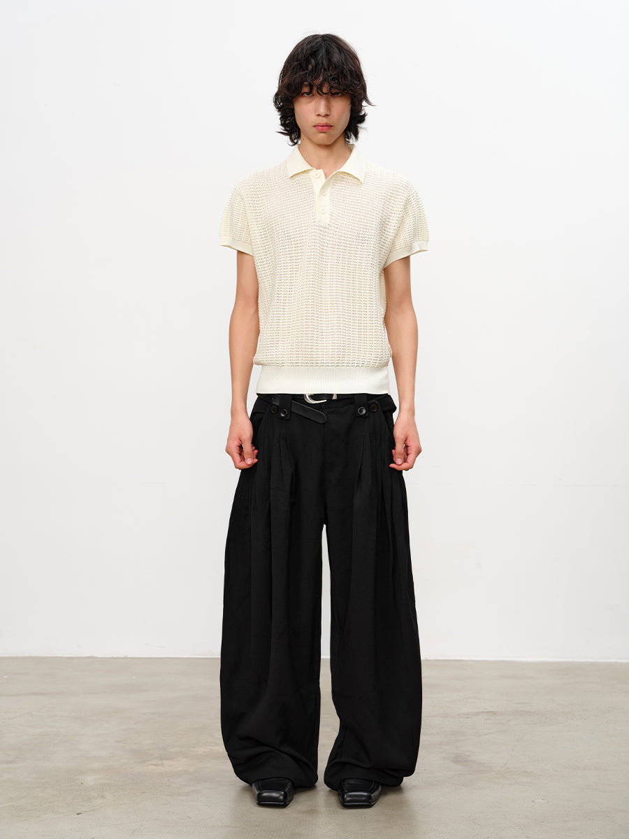 JCAESAR Hollow-out H-shaped Jacquard