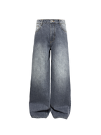 JCAESAR Clean Straight‑Leg Washed Gray Jeans - jcaesarclo