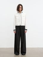 JCAESAR WOMEN Sharp‑shoulder contrast‑color jacket
