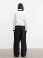 JCAESAR WOMEN Sharp‑shoulder contrast‑color jacket