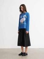 JCAESAR WOMEN Goose‑print long‑sleeve shirt