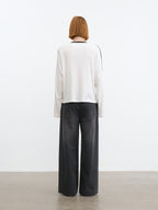 JCAESAR Contrast‑color raglan hockey long‑sleeve shirt
