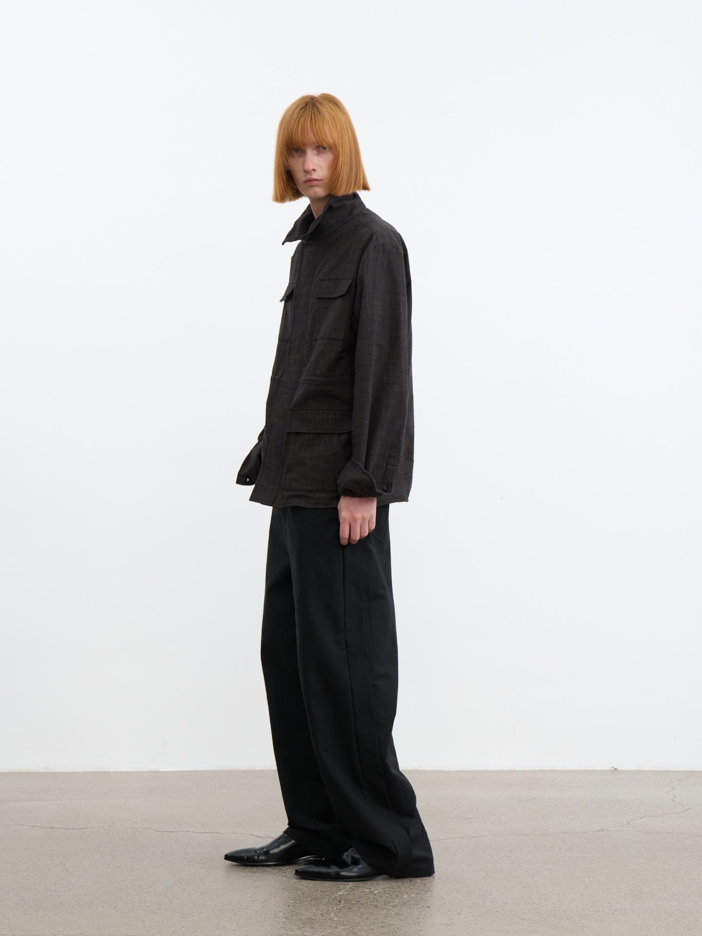JCAESAR Side‑panel straight‑cut trousers