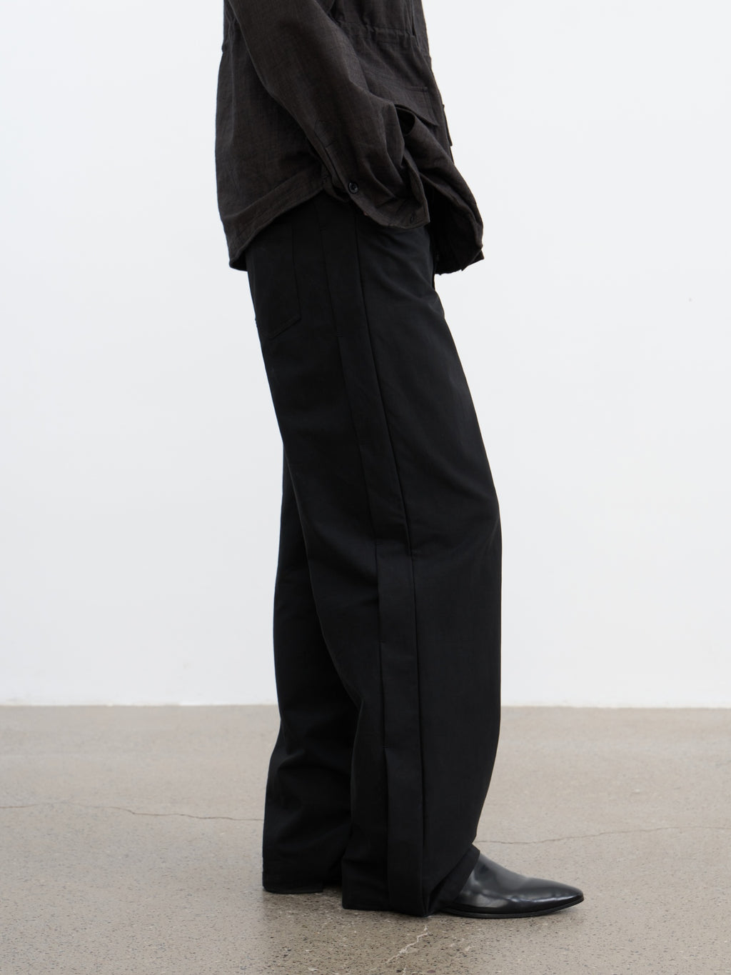 JCAESAR Side‑panel straight‑cut trousers