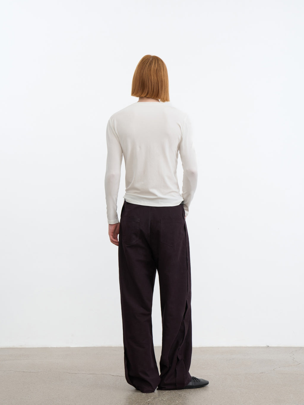 JCAESAR Side‑panel straight‑cut trousers