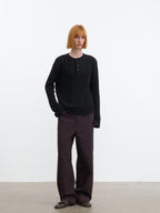 JCAESAR Side‑panel straight‑cut trousers
