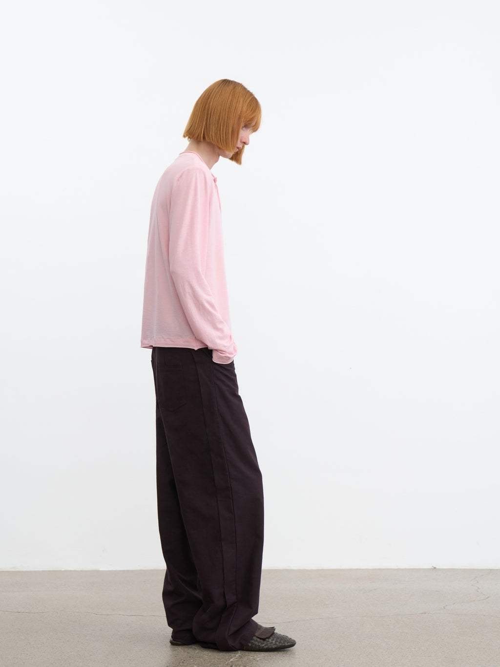 JCAESAR Side‑panel straight‑cut trousers