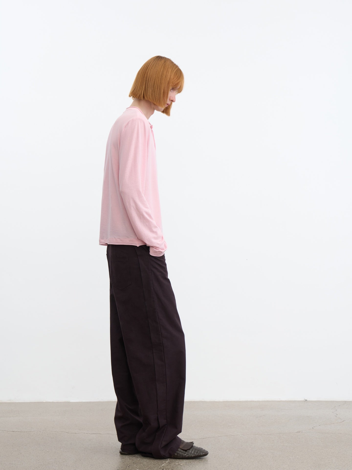 JCAESAR Side‑panel straight‑cut trousers
