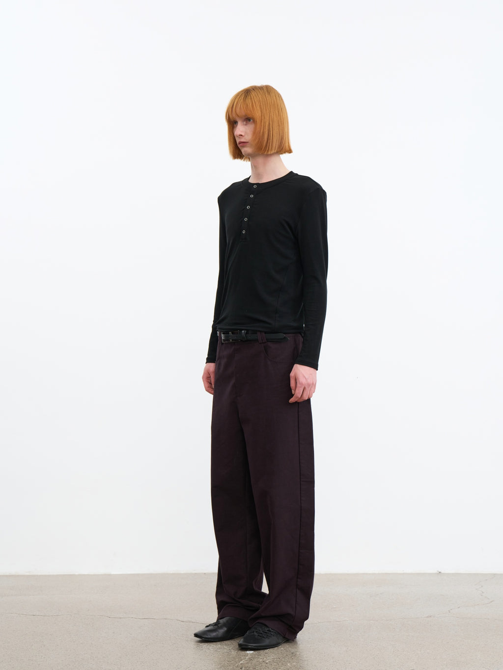 JCAESAR Side‑panel straight‑cut trousers
