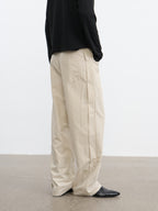 JCAESAR Side‑panel straight‑cut trousers