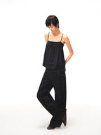 JCAESAR WOMEN Willow‑drape half‑placket cami