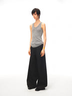 JCAESAR WOMEN Waist‑shaped cable‑knit fitted tank