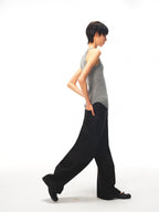 JCAESAR WOMEN Waist‑shaped cable‑knit fitted tank