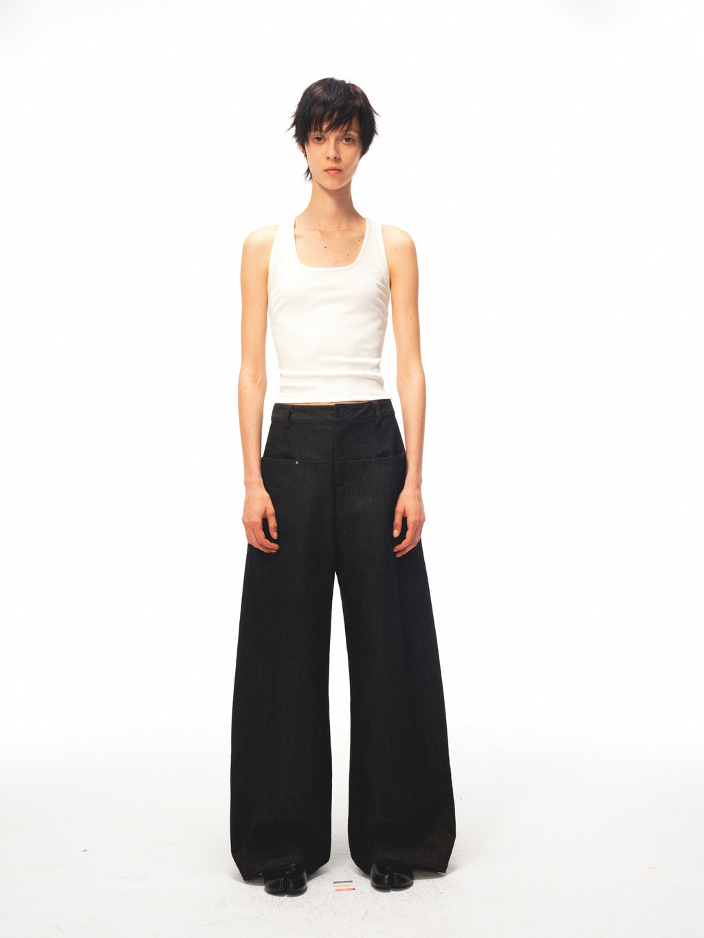 JCAESAR WOMEN Sail‑blade cut denim jeans