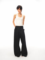 JCAESAR WOMEN Sail‑blade cut denim jeans