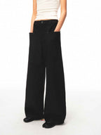 JCAESAR WOMEN Sail‑blade cut denim jeans