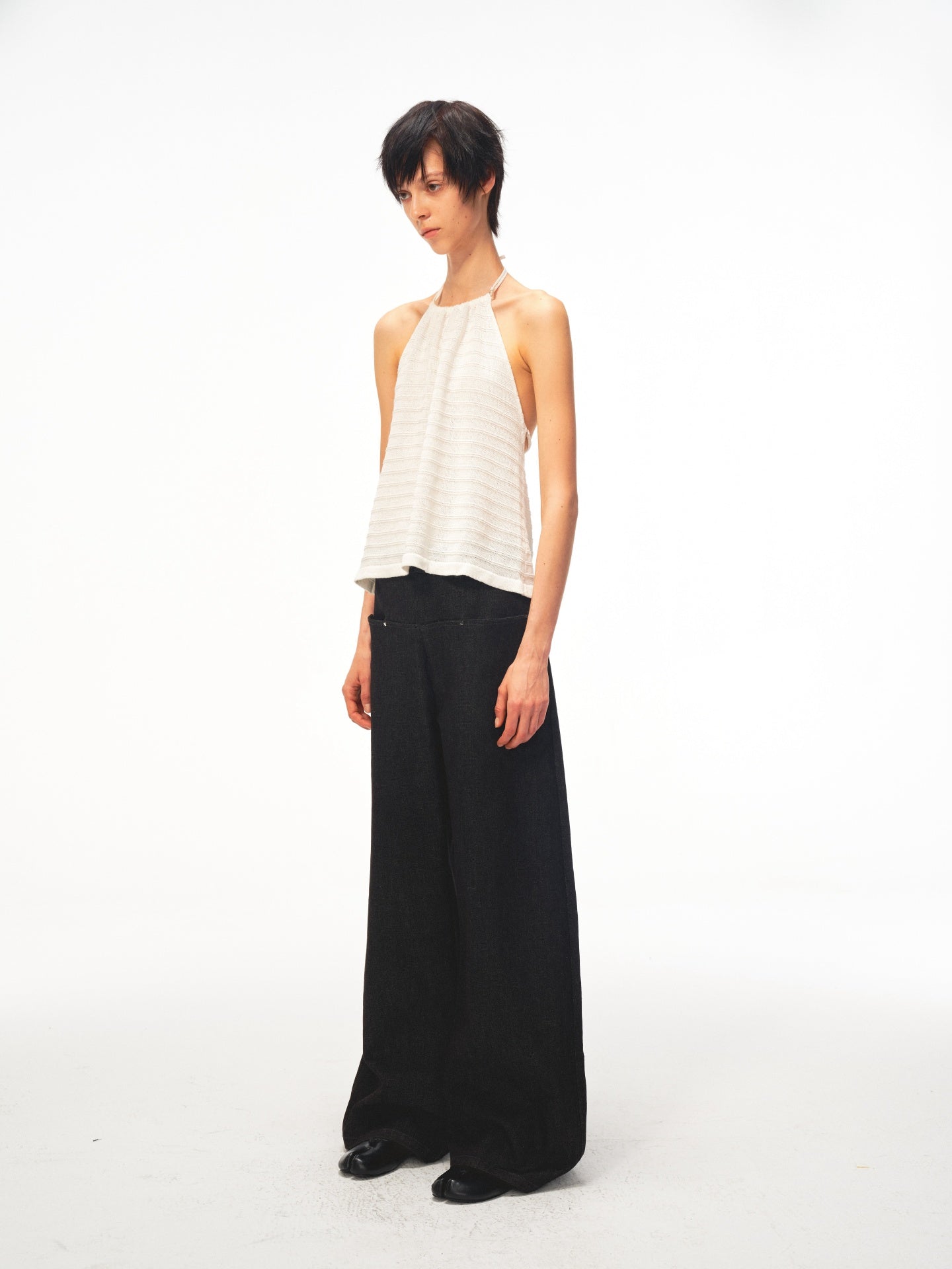 JCAESAR WOMEN Sail‑blade cut denim jeans