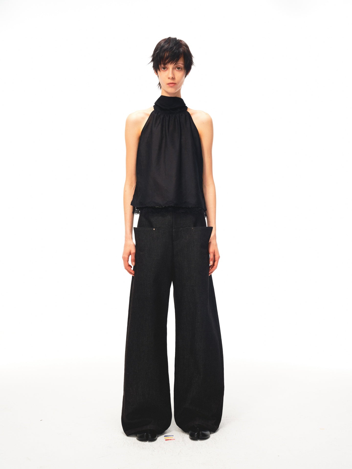 JCAESAR WOMEN Sail‑blade cut denim jeans