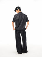 JCAESAR WOMEN Ultra‑Light Raw Denim Pleated Trousers