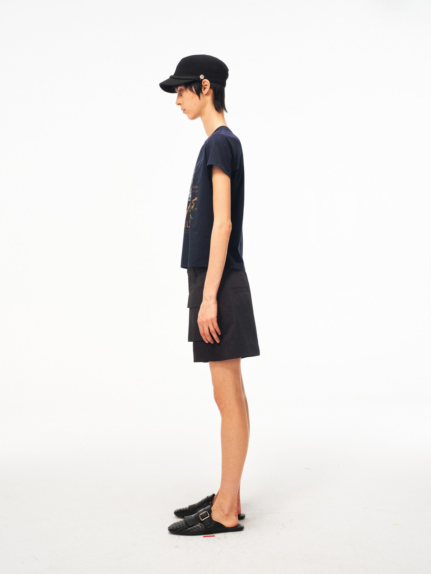 JCAESAR WOMEN Distressed Nautical Print T‑Shirt