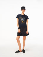 JCAESAR WOMEN Distressed Nautical Print T‑Shirt