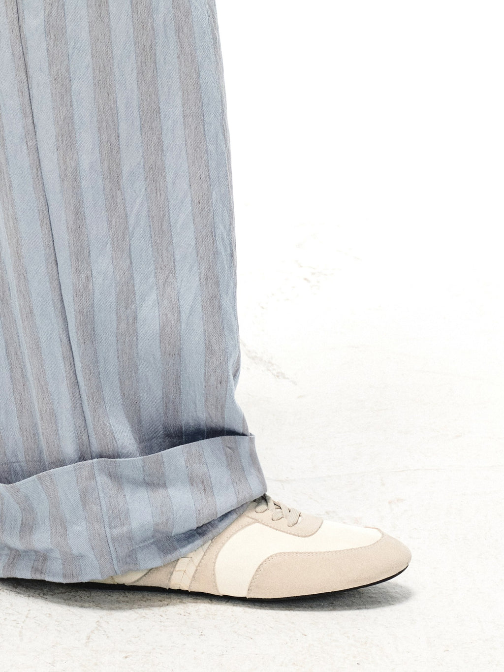 JCAESAR Wheat‑pattern low‑profile German trainer sneakers