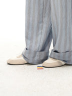 JCAESAR Wheat‑pattern low‑profile German trainer sneakers