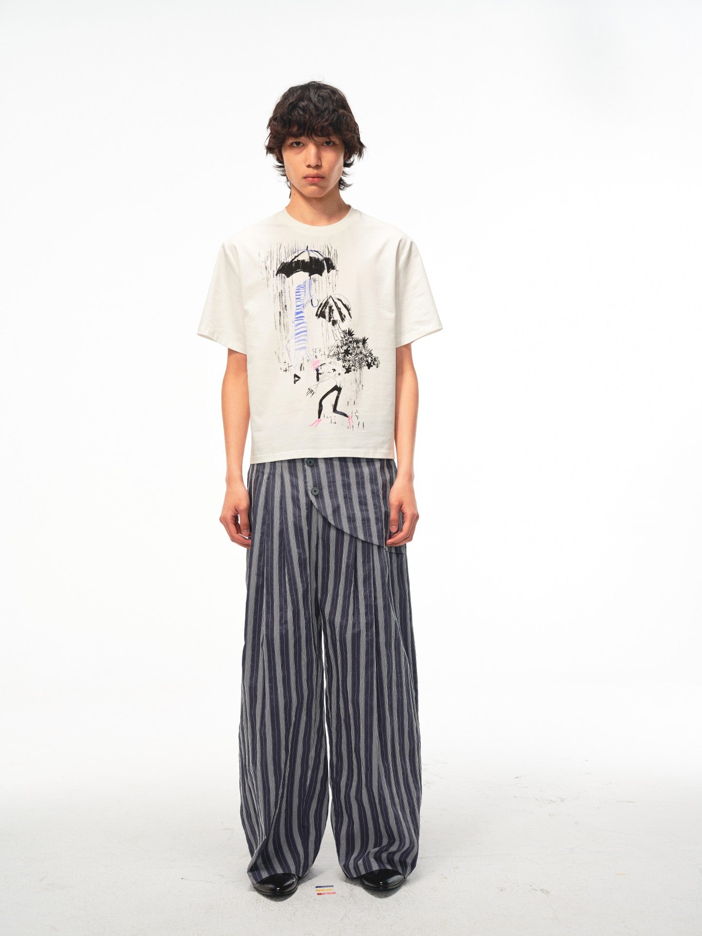 JCAESAR Rain Melody printed tee