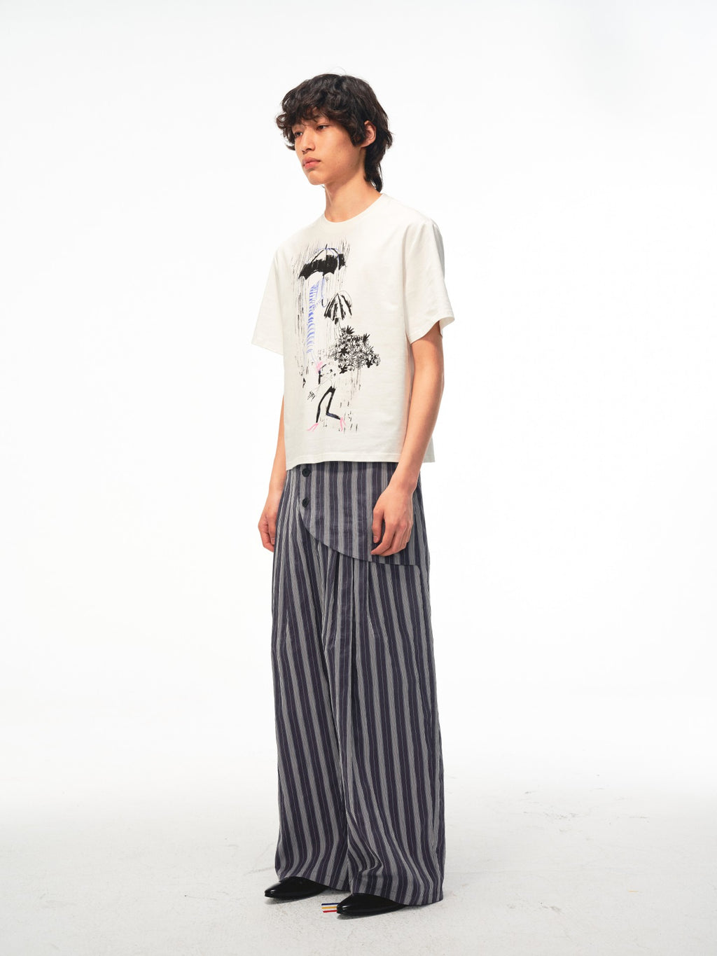 JCAESAR Rain Melody printed tee
