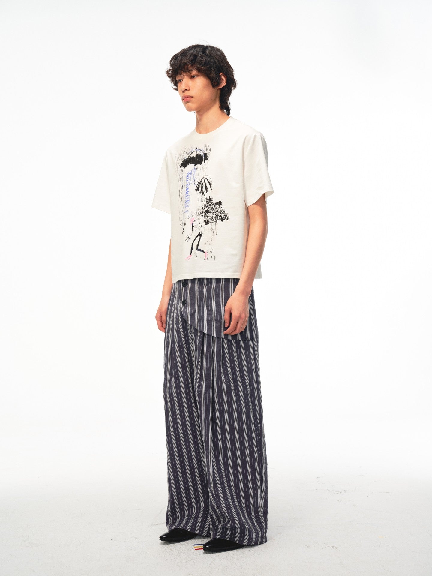 JCAESAR Rain Melody printed tee
