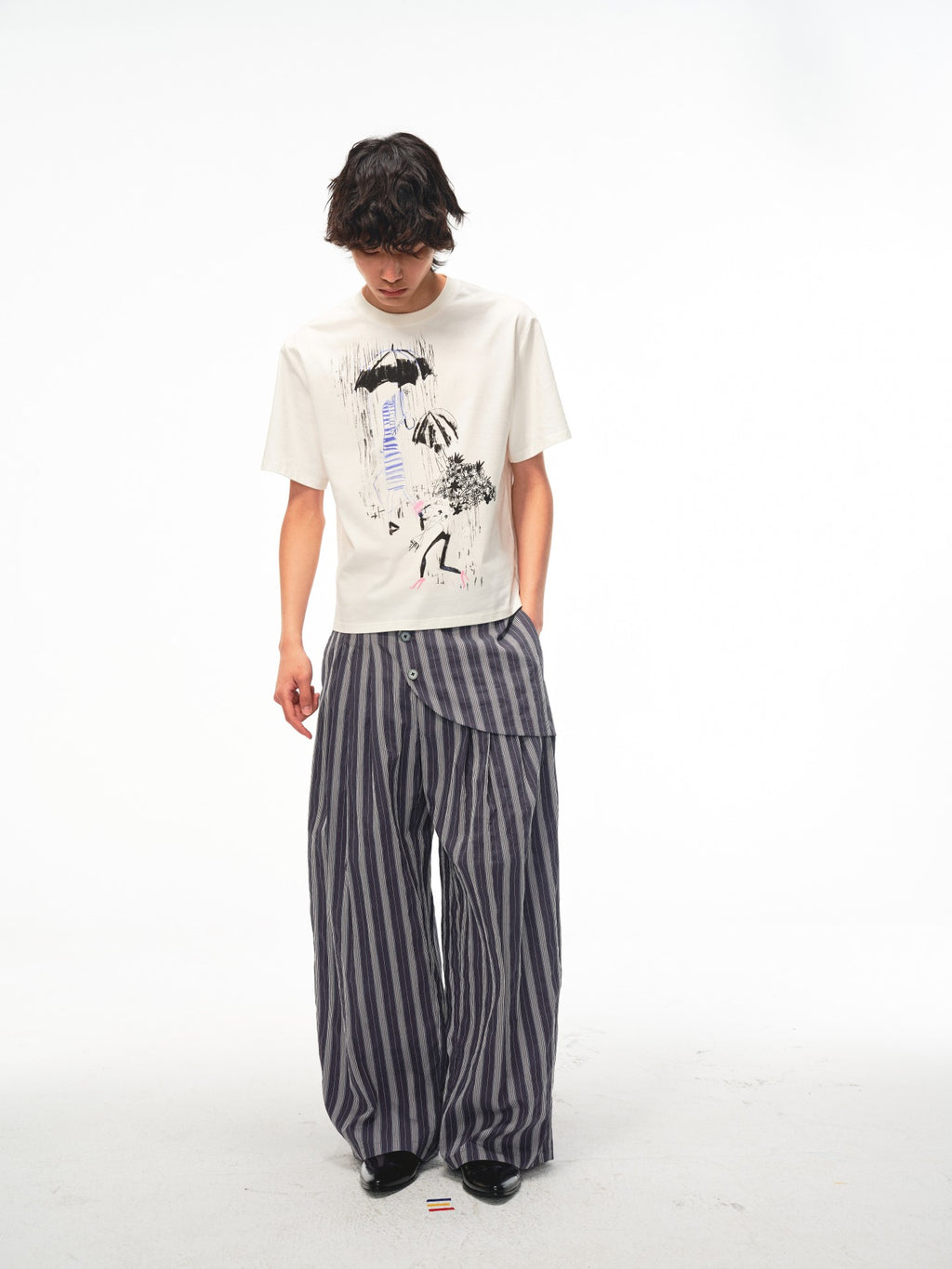 JCAESAR Rain Melody printed tee