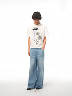 JCAESAR Rain Melody printed tee
